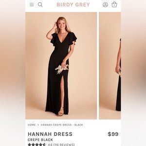 Birdy Grey Hannah Crepe bridesmaids dress